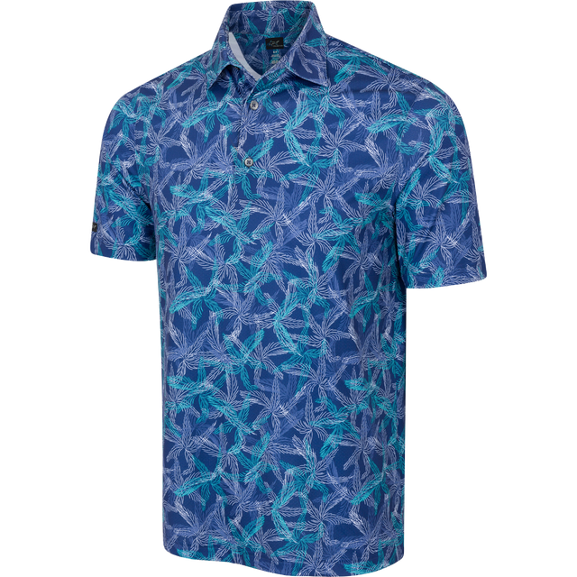Men's Tropical Navy Golf Polo