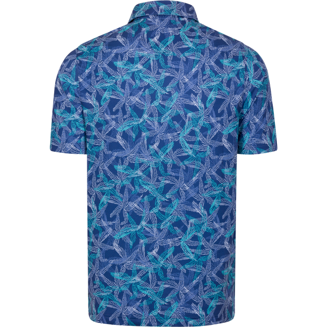Men's Tropical Navy Golf Polo