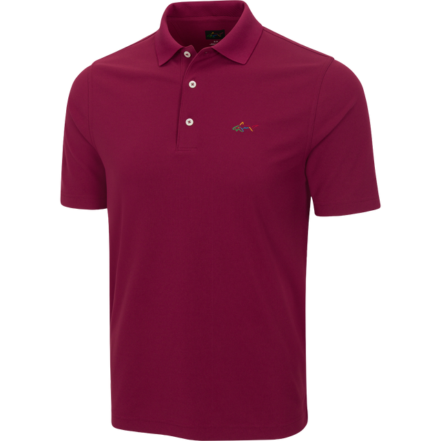 Classic Pique Shark Polo - Maroon