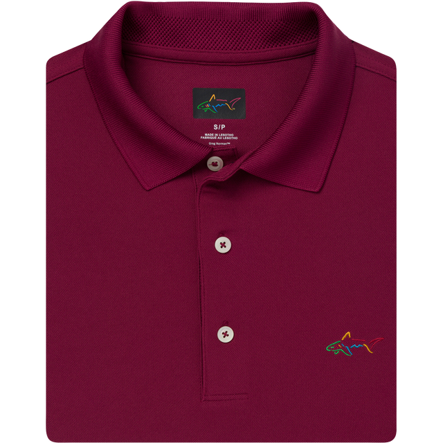 Classic Pique Shark Polo - Maroon