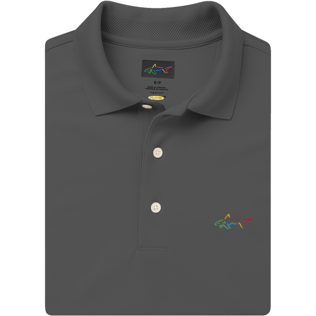 Classic Pique Shark Polo - Dark Grey