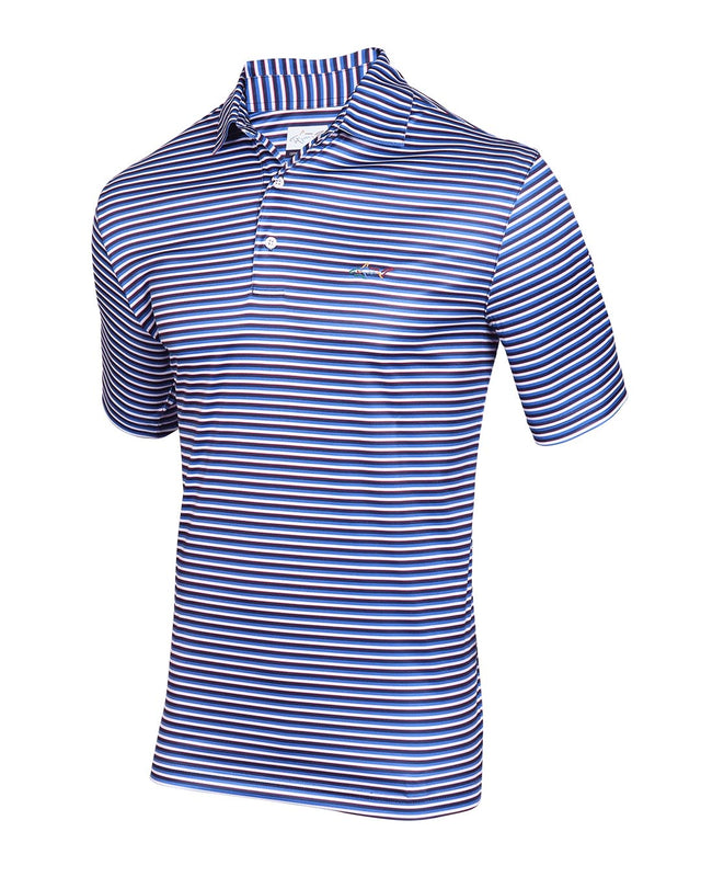 Men's Navy Strips Polo T shirt
