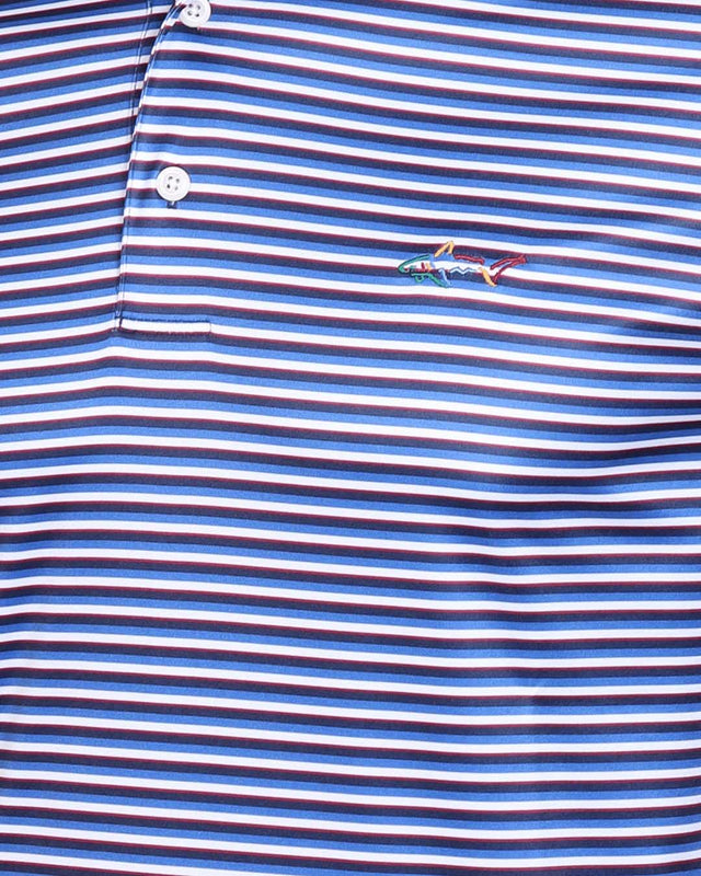 Men's Navy Strips Polo T shirt