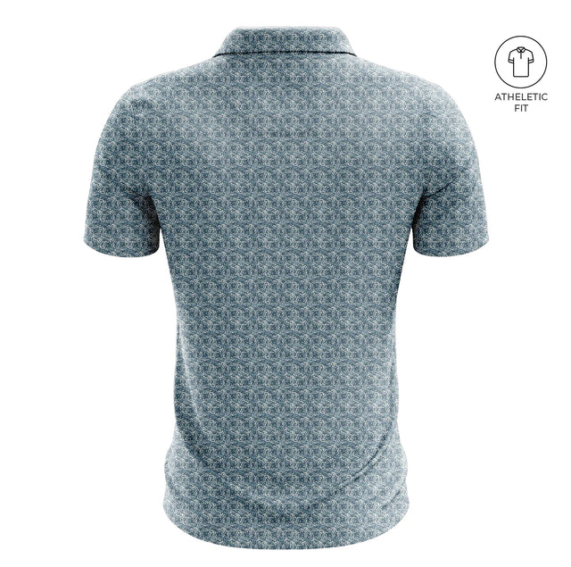 Men's Twilight Palm Golf Athletic Fit Golf Polo