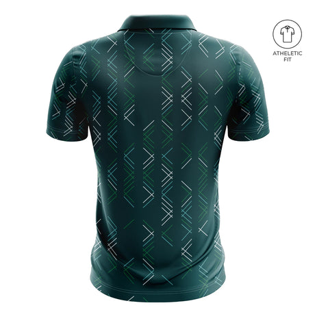 Men's Emerald Path Golf Athletic Fit Golf Polo