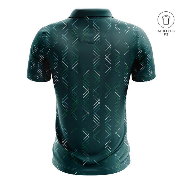 Men's Emerald Path Golf Athletic Fit Golf Polo