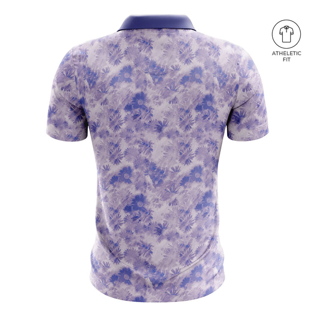 Men's Daisy Drift Golf Athletic Fit Golf Polo