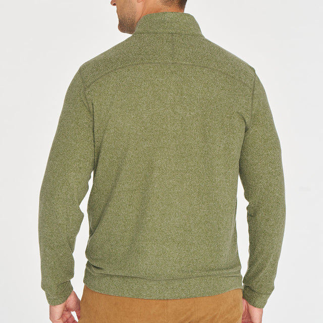 Cozy Shark Quarter Zip - Ranger Green Heather
