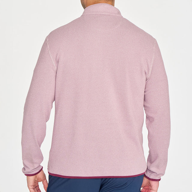 Men's Cozy Fleece Button Mock Golf Pullover