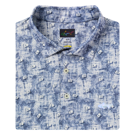 Men's Ventilated Golf Flag Polo