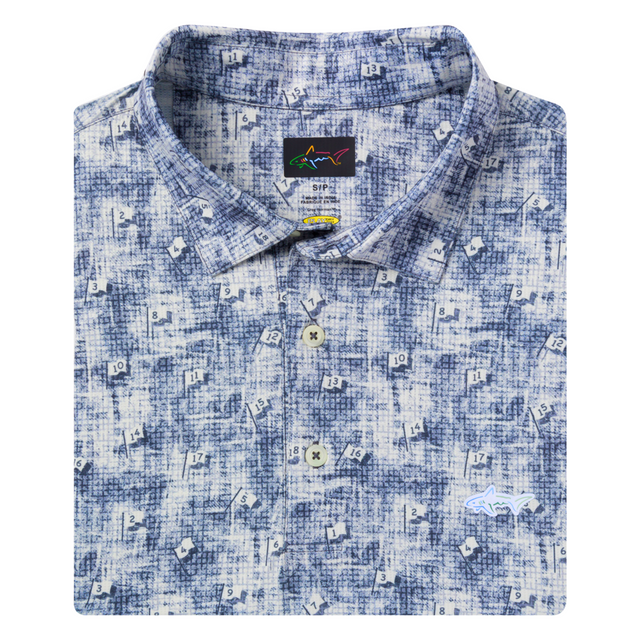 Men's Ventilated Golf Flag Polo