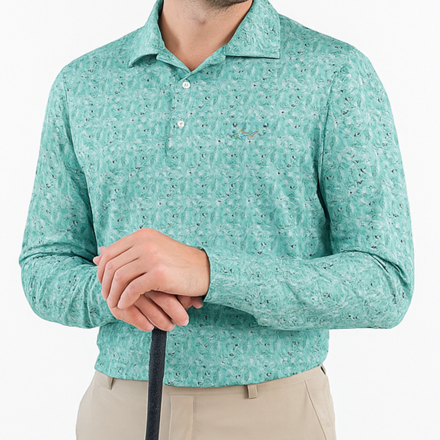 Men's Stretchable Full Sleeve Golf Polo