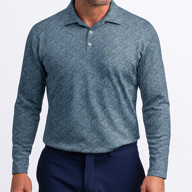 Men's Stretchable Full Sleeve Golf Polo