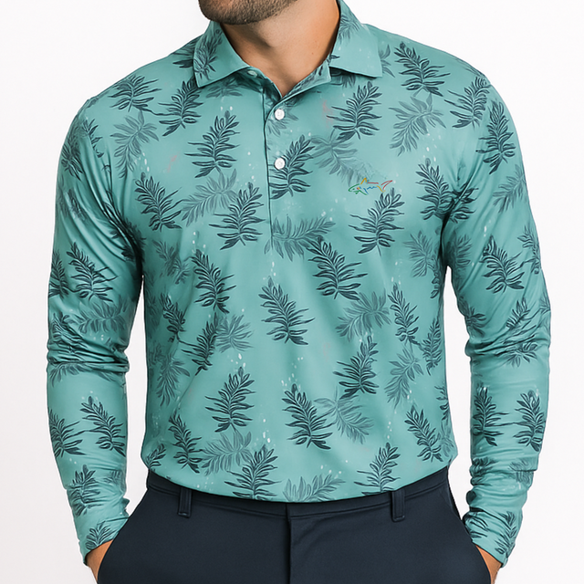 Men's Stretchable Full Sleeve Golf Polo