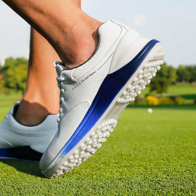 Men's Microfiber Waterproof Golf Shoes - White