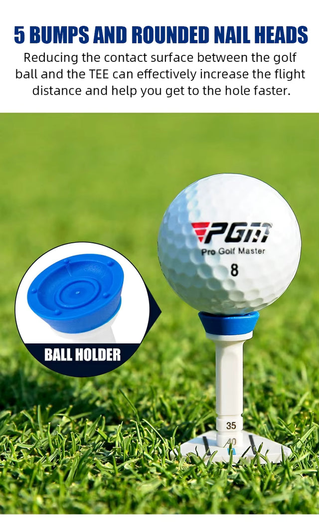 Adjustable Limit Ball Holder Aiming Assist 77mm Serve Length Tee 4 pieces/box