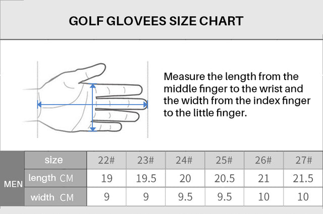 Men’s Premium Leather Golf Glove – Breathable Lycra and Anti-Slip