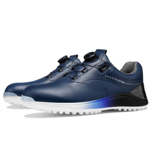 Men's Microfiber Waterproof Golf Shoes - Navy