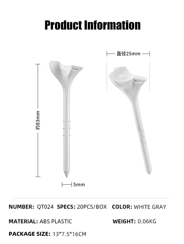 10 ° Oblique Insert Ball Stud Aiming Arrows 83mm 20pcs/box
