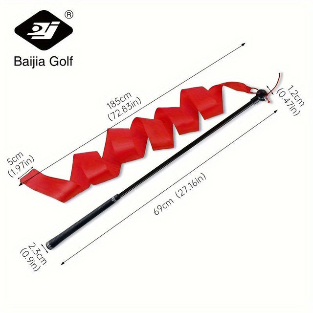 Golf Color Ribbon Swing Trainer - Visualize Swing Path, Improve Consistency