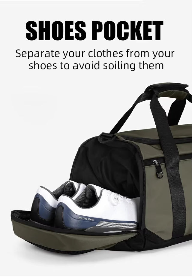 Golf Waterproof Duffle/Boston Bag with Shoe Compartment