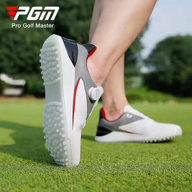 Men's Golf Non slip Knob laces Waterproof Golf Shoes
