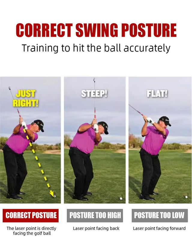 Adjustable Angle Golf Laser Swing Trainer