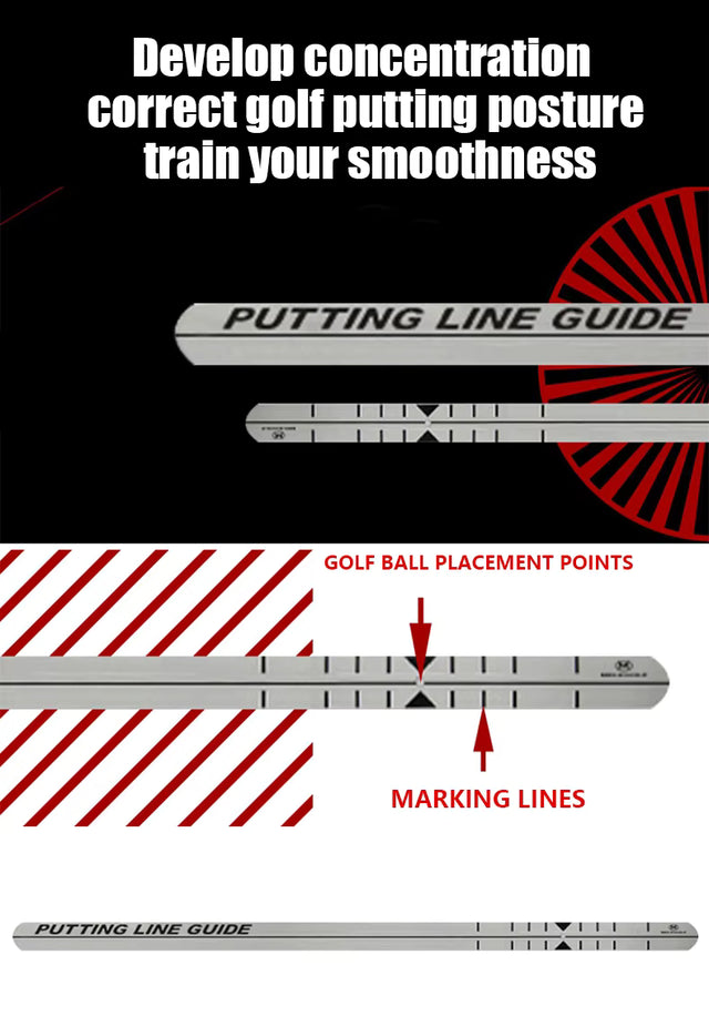 Golf Putting Practice Ruler
