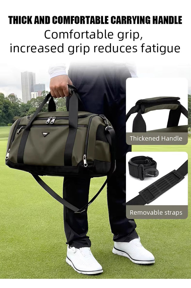 Golf Waterproof Duffle/Boston Bag with Shoe Compartment
