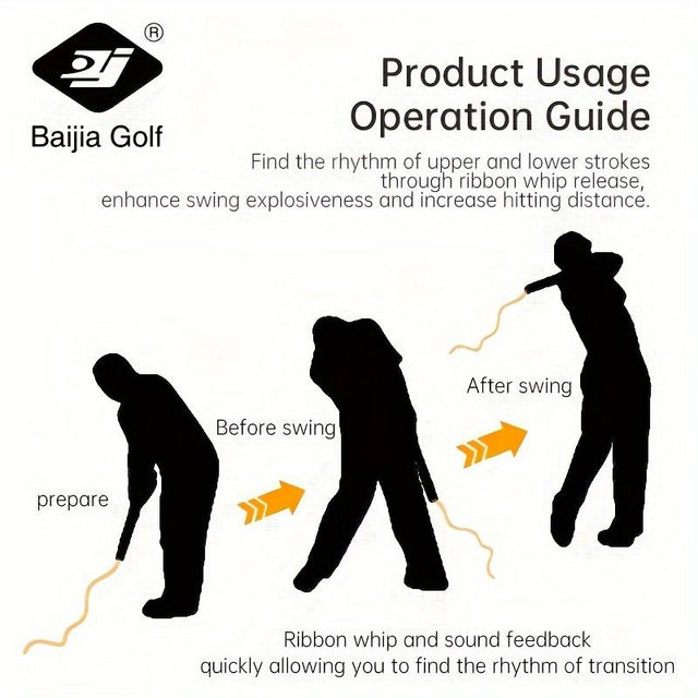 Golf Color Ribbon Swing Trainer - Visualize Swing Path, Improve Consistency
