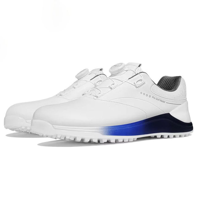 Men's Microfiber Waterproof Golf Shoes - White