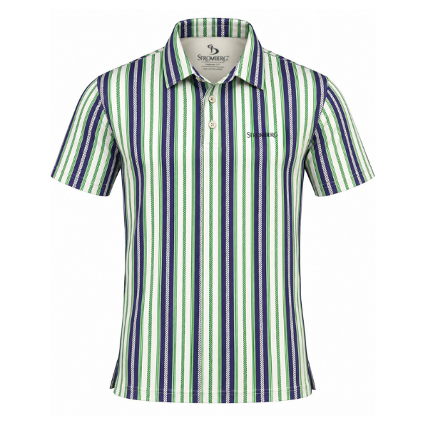 Men’s Vertical Stripe Performance Golf Polo