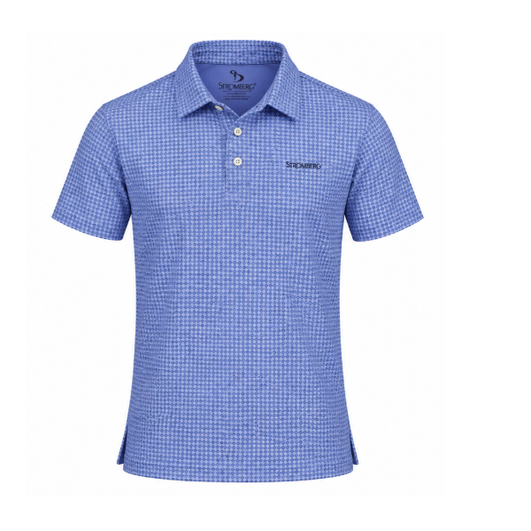 Men’s Micro Geometric Printed Stretchable Golf Polo