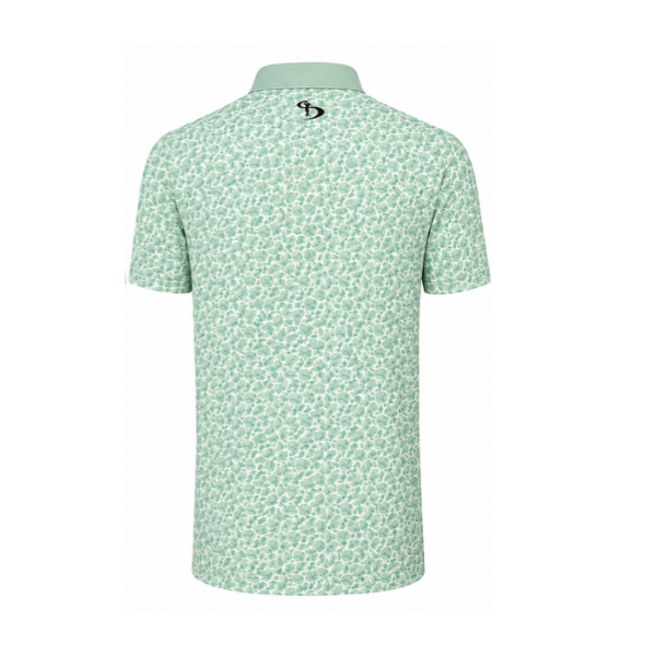 Men’s Micro Geometric Printed Stretchable Golf Polo