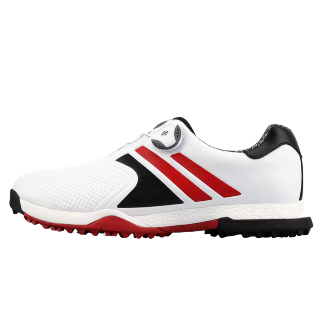 Men's Golf Soft Sole Waterproof Golf Shoes - Red
