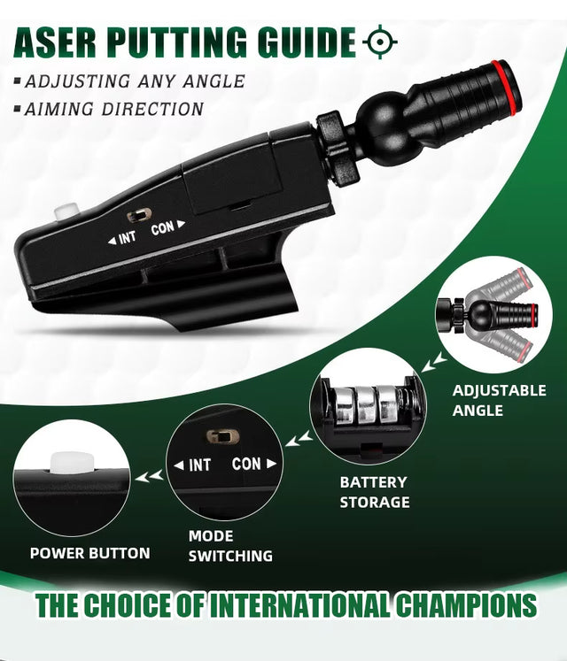 Golf indoor putter practice laser sight