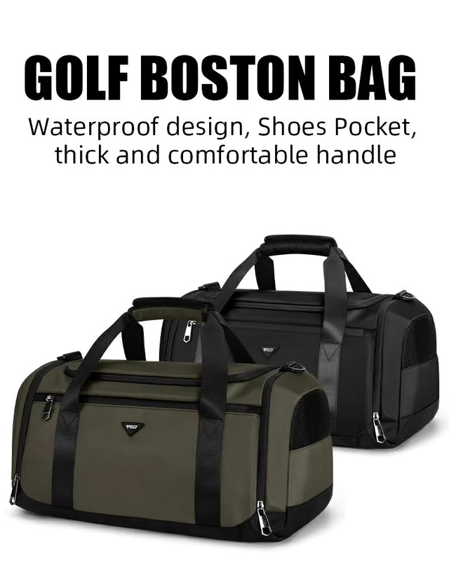 Golf Waterproof Duffle/Boston Bag with Shoe Compartment