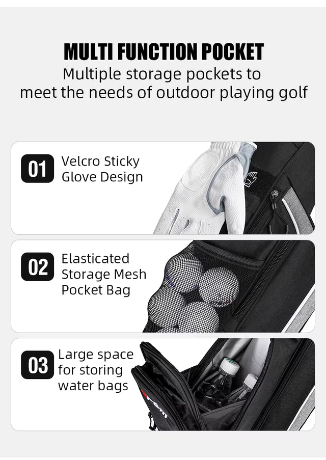 Ultralight Waterproof Sunday/Range Golf Bag with Stand