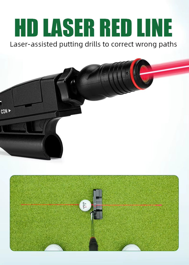 Golf indoor putter practice laser sight