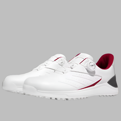 Men's Golf Non slip Knob laces Waterproof Golf Shoes - White