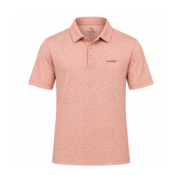 Men’s Abstract Scribble Printed Golf Polo