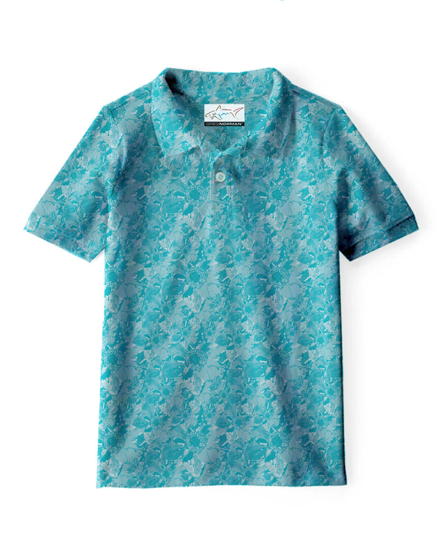 Junior's GNKP014 Stretchable Golf Polo - Sea Foam