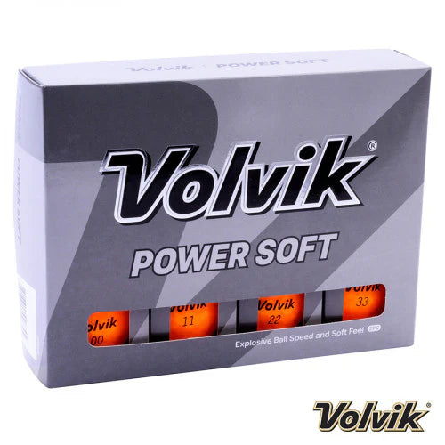 Volvik Power Soft Color Golf Balls - Orange