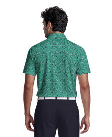 Flowering Peach Print Short Sleeve Golf Polo Shirt