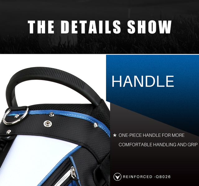 QB026 Ultralight Waterproof Golf Stand Bag - Blue