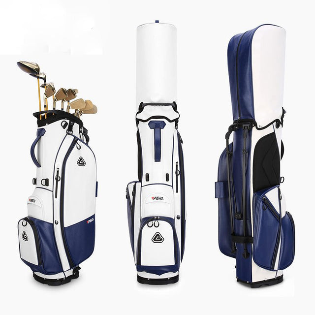 Men's Premium Microfiber Leather Waterproof Golf Stand Bag