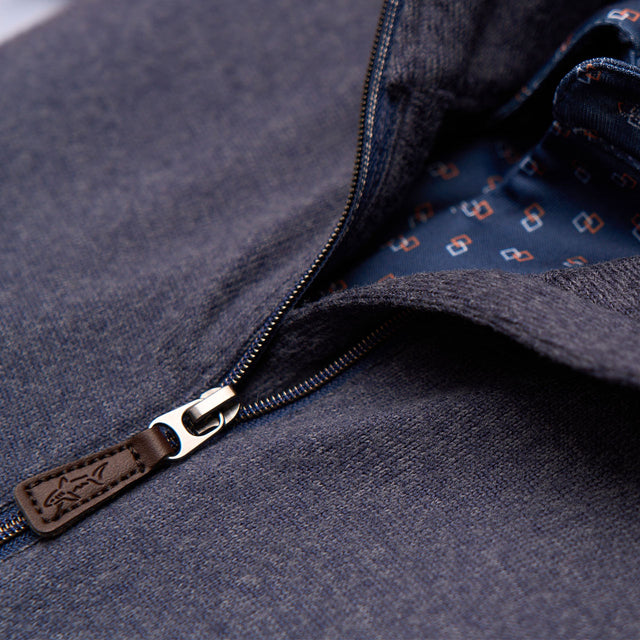 Cozy Shark Quarter Zip - Navy Heather