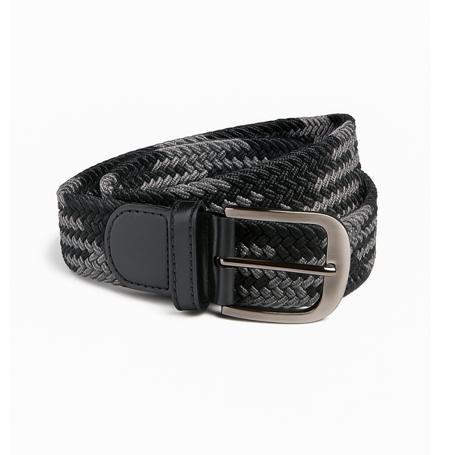 Stretchable Webbing Golf Belt – Dark Grey (41" Length with Buckle)