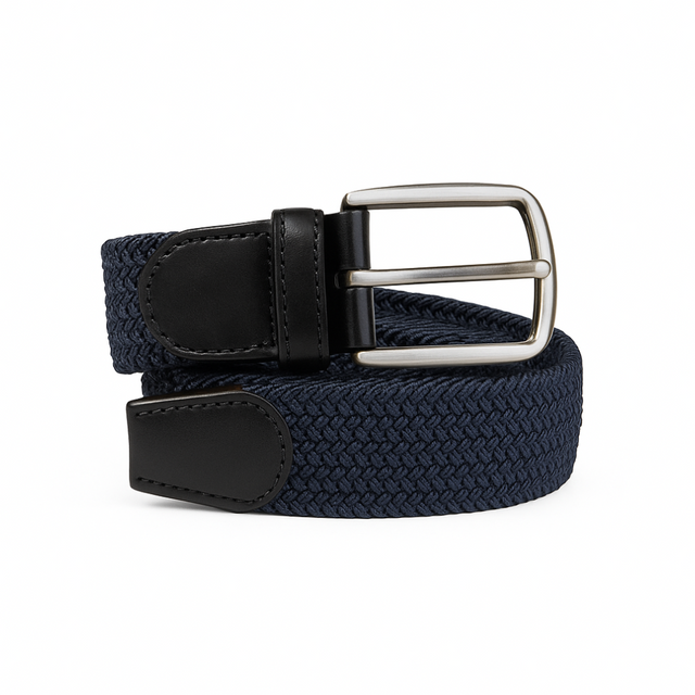 Stretchable Golf Webbing Belt - Dark Navy