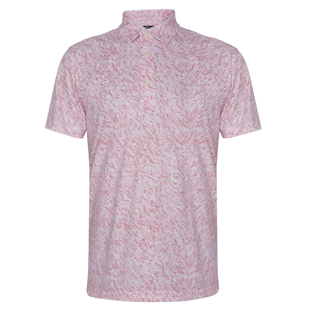 Men,s Pink printed Half Sleeves Stretch Polo